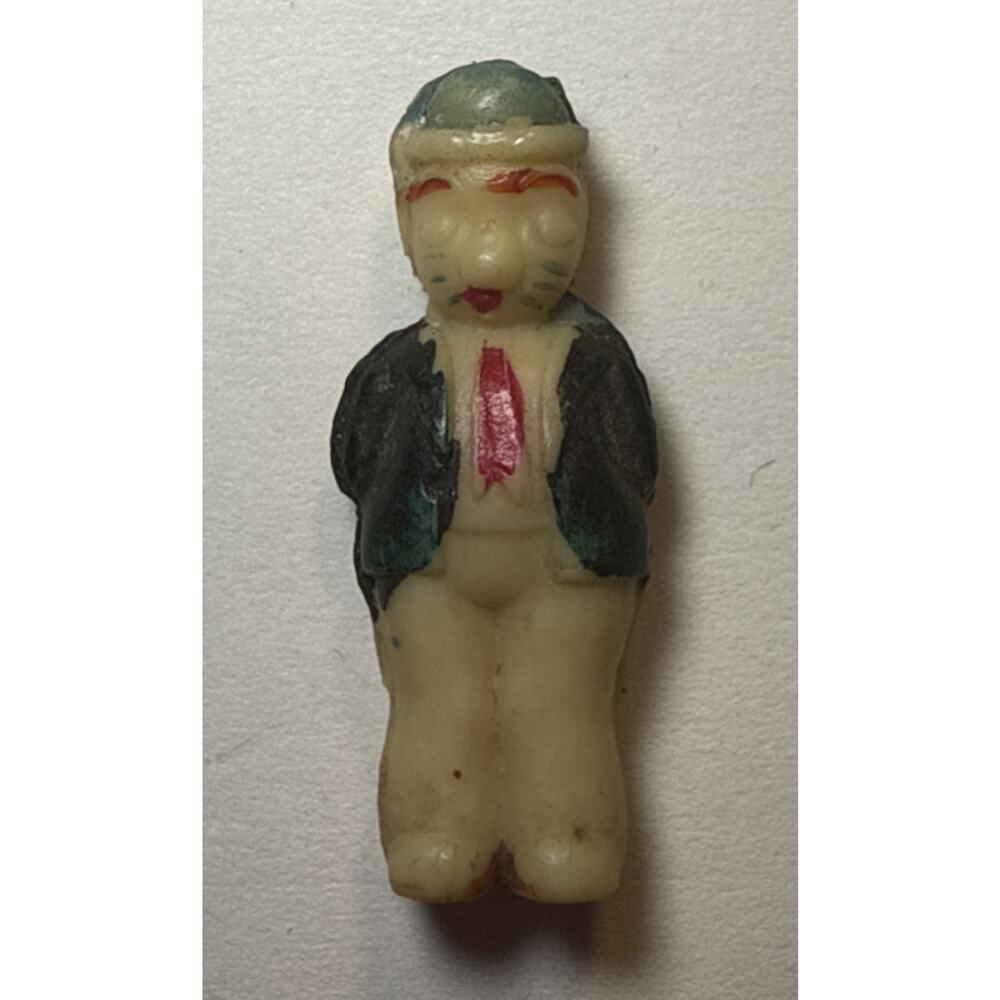 Vintage Cracker Jack Character Man Celluloid Charm 1F